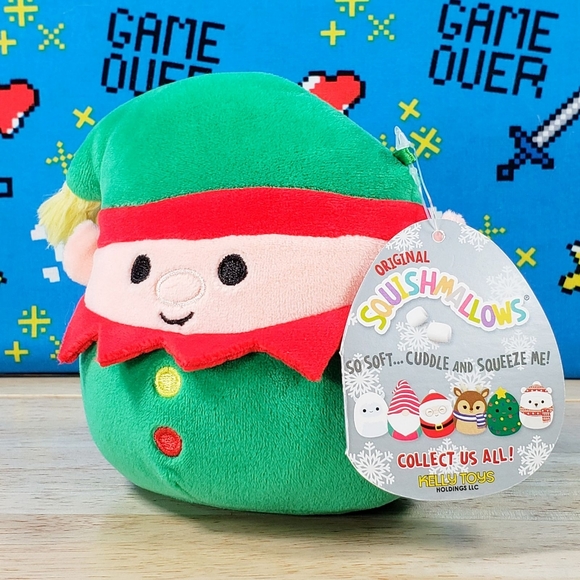 Squishmallow Elliot the Elf 4.5" UltraSoft Stuffed Christmas Holiday Plush NWT - Picture 6 of 12